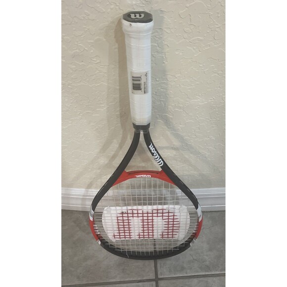 New Wilson Fusion XL Tennis Racquet (Grip Size 4 3/8”) WRT30270U3 Black Red - Picture 3 of 8